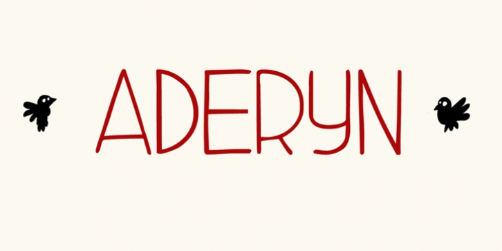 Aderyn font preview