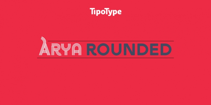 Arya Rounded font preview