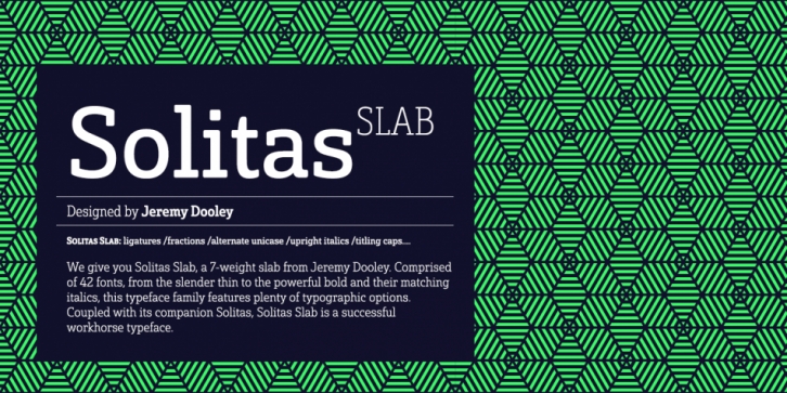 Solitas Slab font preview