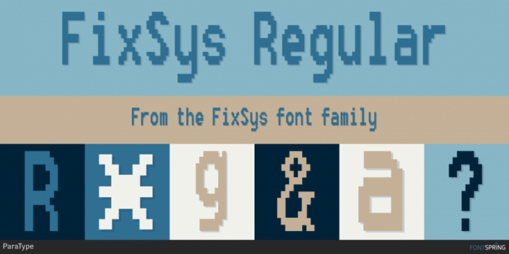 FixSys font preview