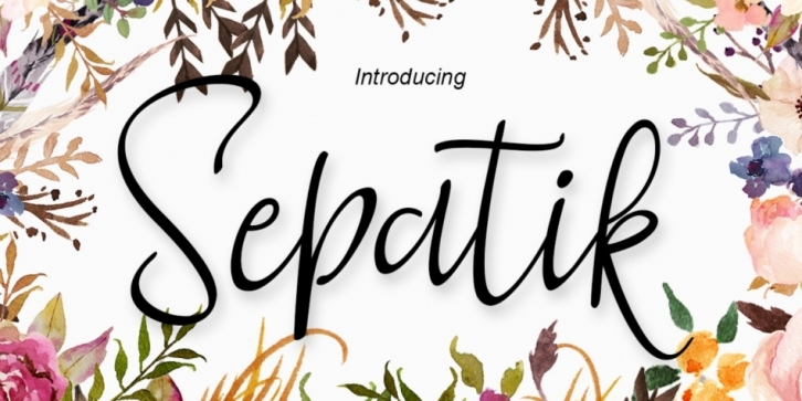 Sepatik Script font preview