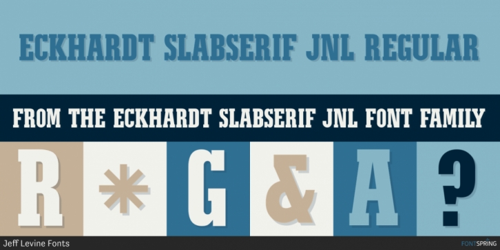 Eckhardt Slabserif JNL font preview