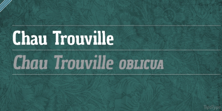 Chau Trouville font preview