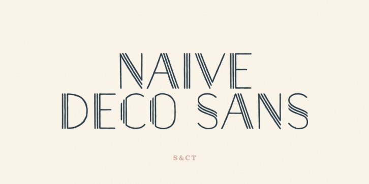 Naive Deco Sans font preview