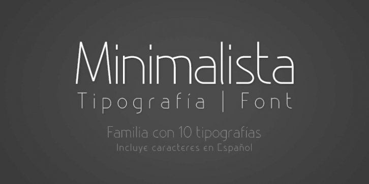 Minimalista font preview