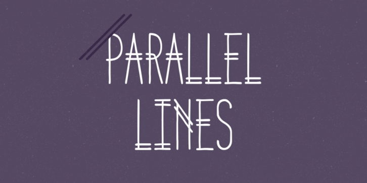 Parallel Lines font preview