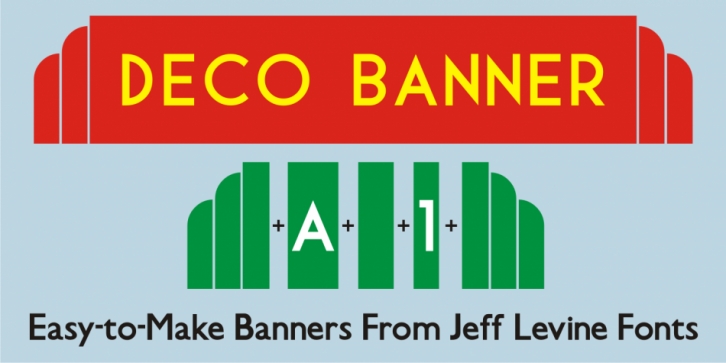 Deco Banner JNL font preview