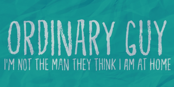 Ordinary Guy font preview