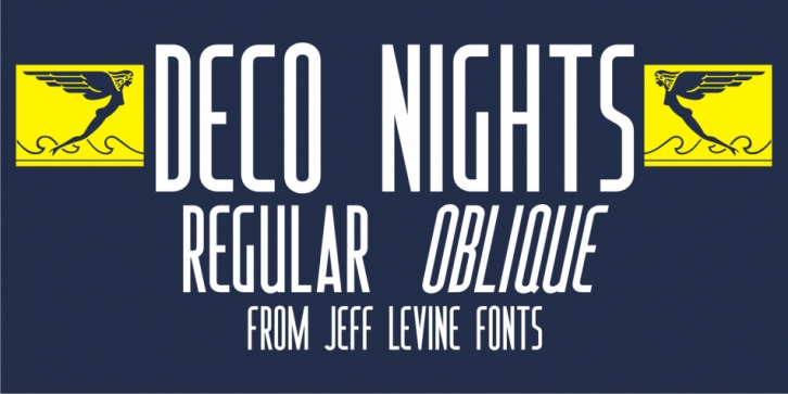Deco Nights JNL font preview