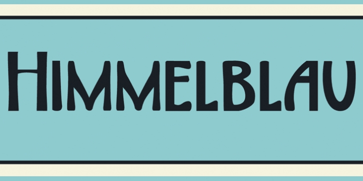 Himmelblau font preview