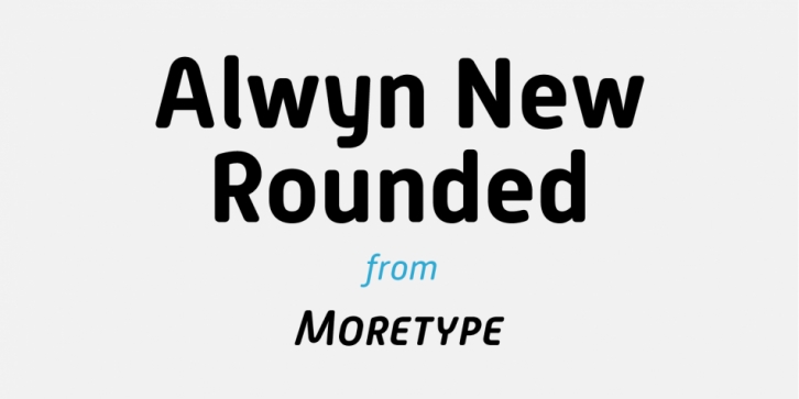 Alwyn New Rounded font preview