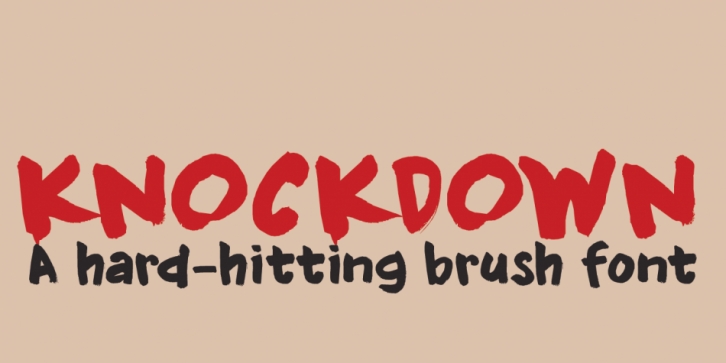 Knockdown font preview