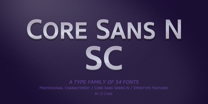 Core Sans N SC font preview
