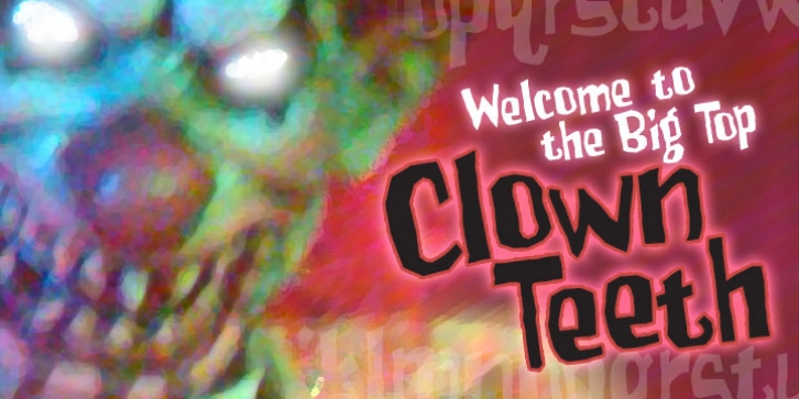 Clownteeth BB font preview