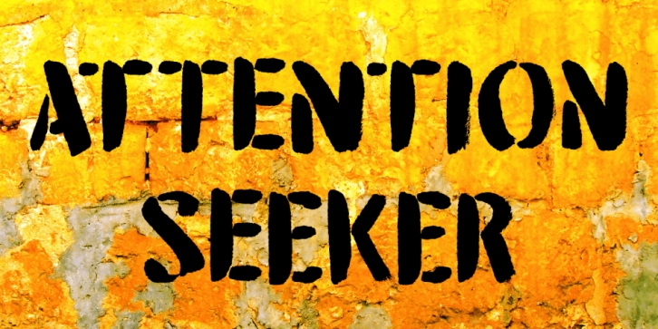 Attention Seeker font preview