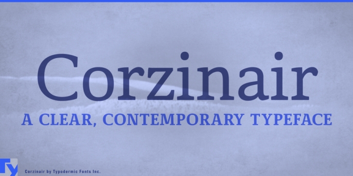 Corzinair font preview