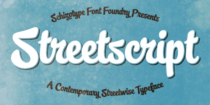 Streetscript font preview