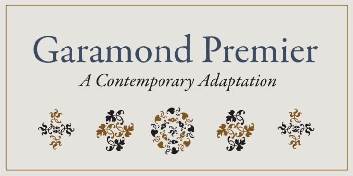 Garamond Premier Pro font preview