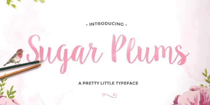 Sugar Plums font preview