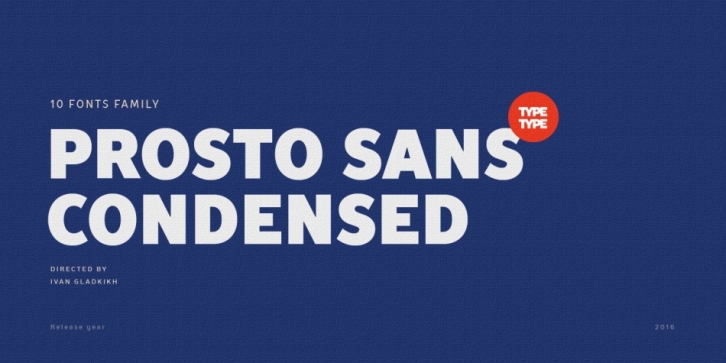 TT Prosto Sans Condensed font preview