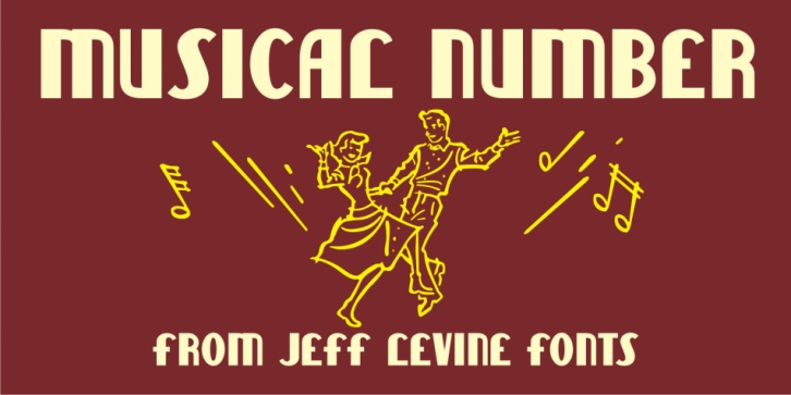 Musical Number JNL font preview