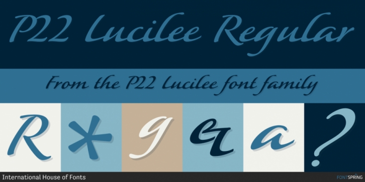 P22 Lucilee font preview