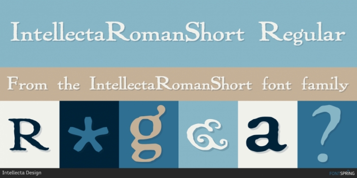 IntellectaRomanShort font preview