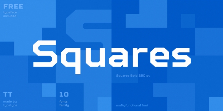 TT Squares font preview