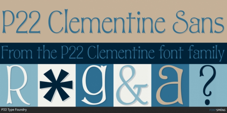 P22 Clementine font preview