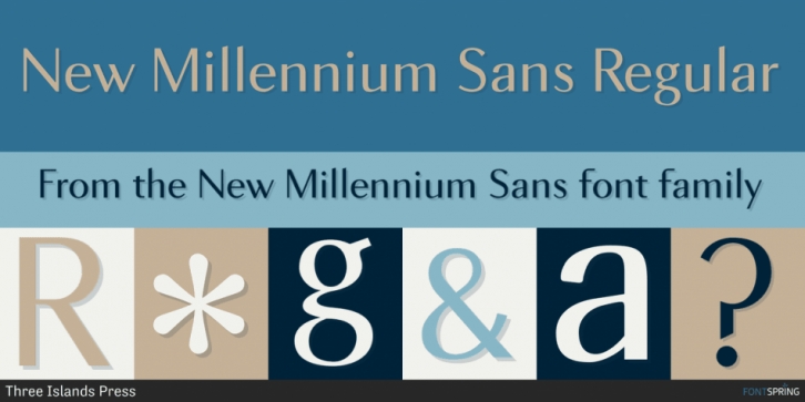 New Millennium Sans font preview