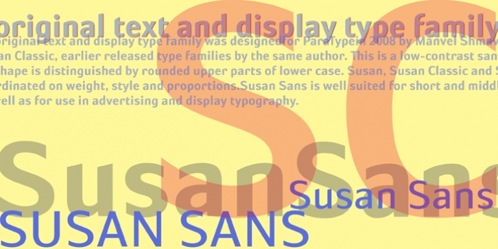 Susan Sans font preview