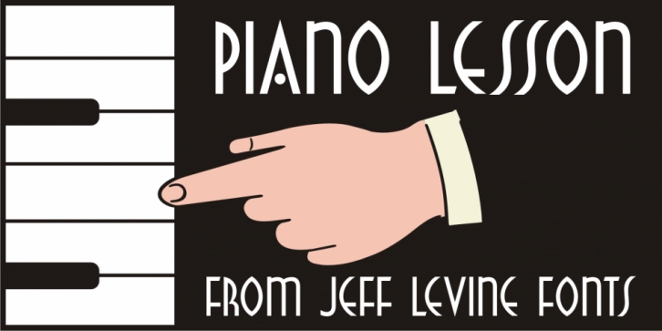 Piano Lesson JNL font preview