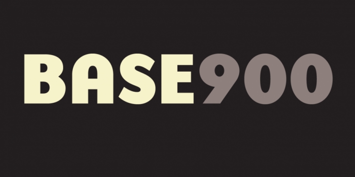 Base 900 font preview