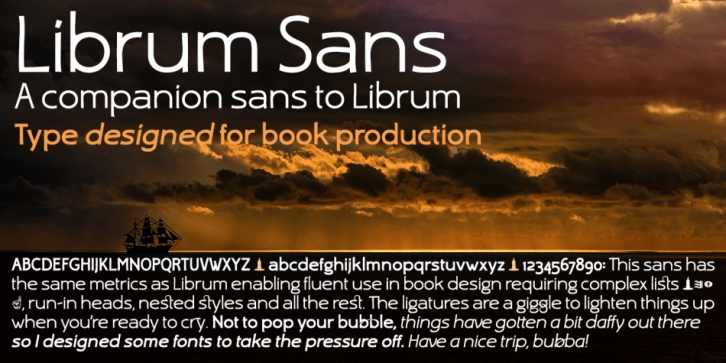 Librum Sans font preview