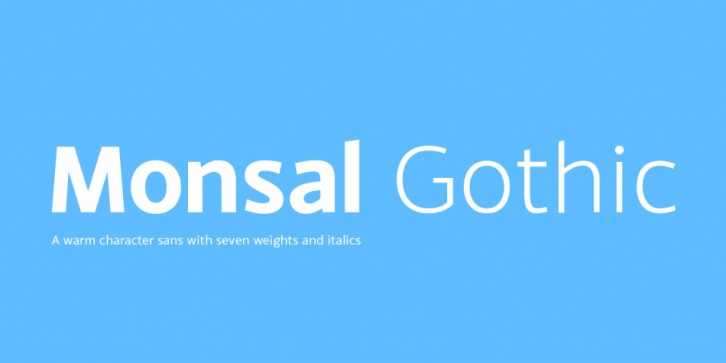 Monsal Gothic font preview