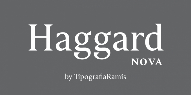 Haggard Nova font preview