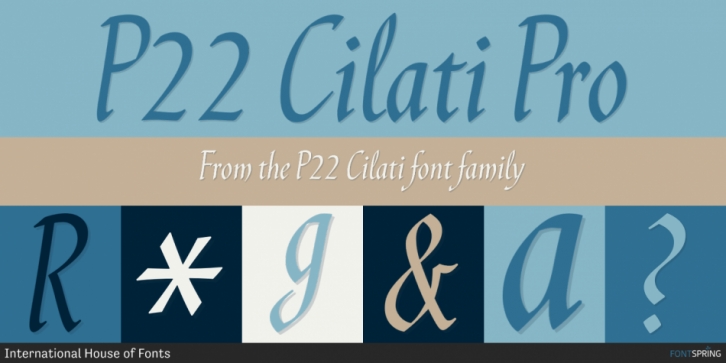P22 Cilati font preview