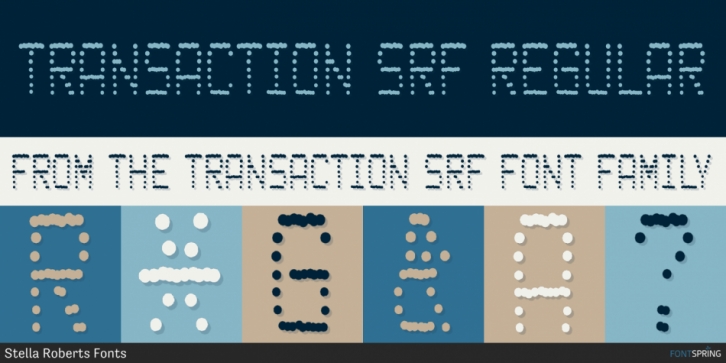 Transaction SRF font preview