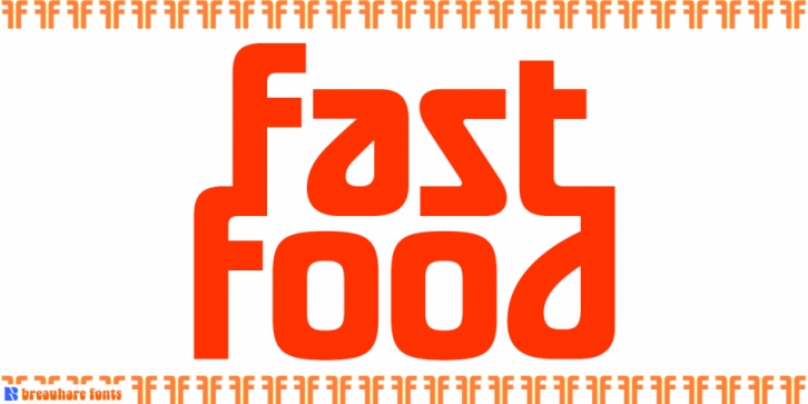 Fast Food font preview