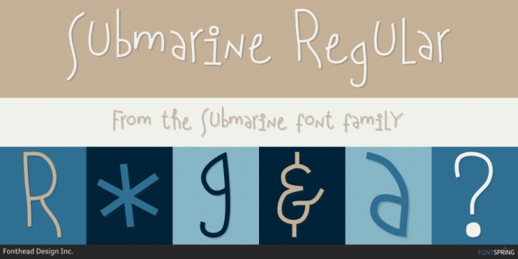Submarine font preview