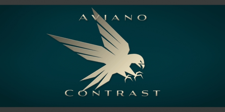 Aviano Contrast font preview