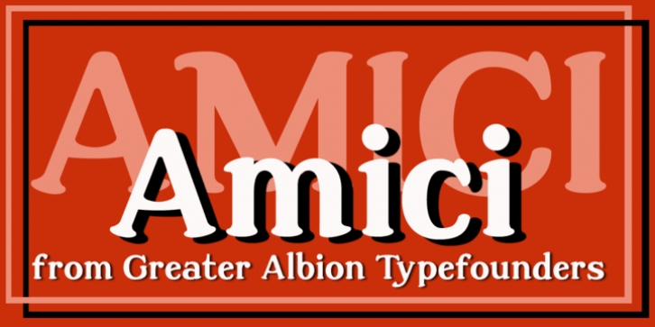 Amici font preview