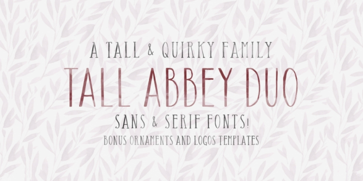 Tall Abbey font preview