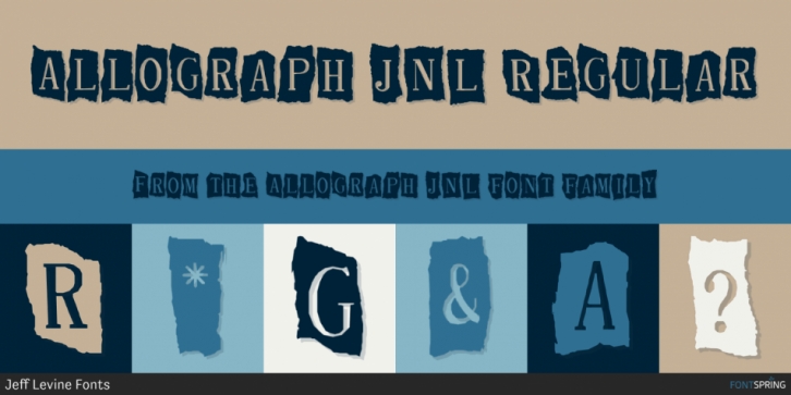 Allograph JNL font preview