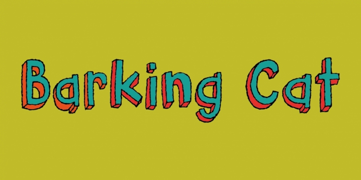 Barking Cat font preview