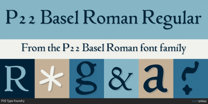 P22 Basel Roman font preview
