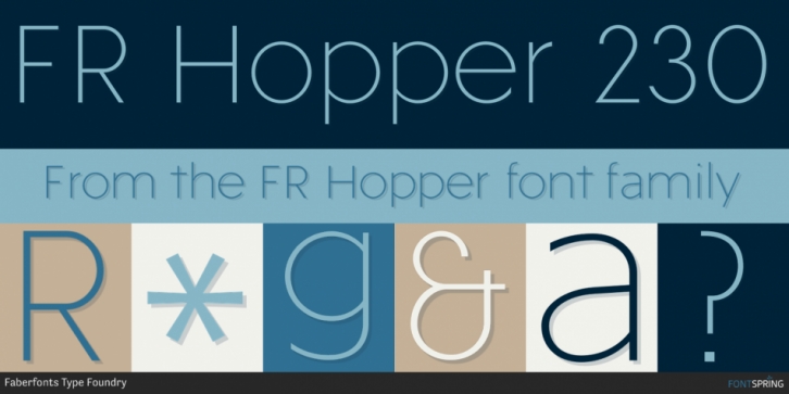 FR Hopper font preview