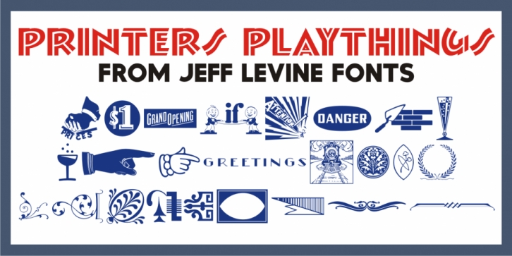 Printers Playthings JNL font preview