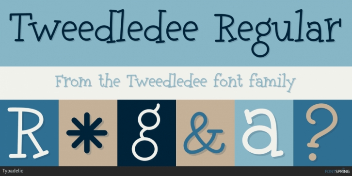 Tweedledee font preview
