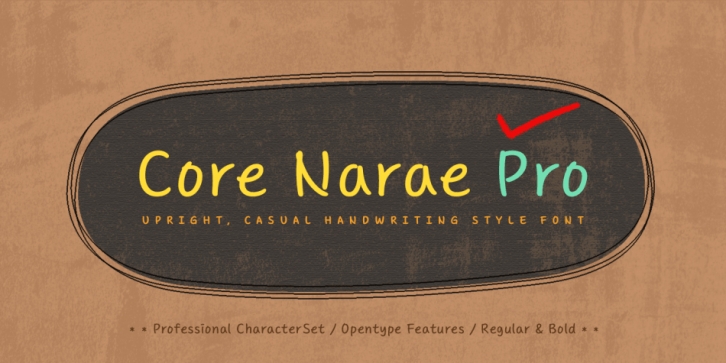 Core Narae Pro font preview
